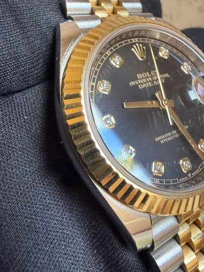 Rolex Rolex Datejust Black dial Two-Tone Watch Only 126333 Fair Automatic — photo 1