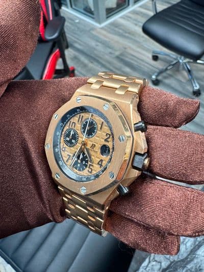 Audemars Piguet Audemars Piguet Royal Oak Brick Champagne dial Rose Gold Watch Only 26470OR Very Good Automatic — photo 3