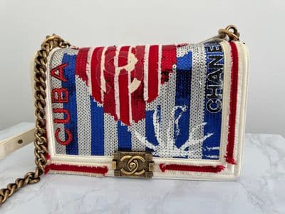 Chanel Chanel Coco cuba sequin boy bag new medium — photo 2