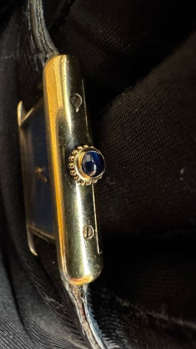 Cartier Cartier Tank lapis dial vermeil silver argent must — photo 6