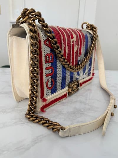 Chanel Chanel Coco cuba sequin boy bag new medium — photo 6