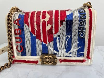 Chanel Chanel Coco cuba sequin boy bag new medium — photo 1